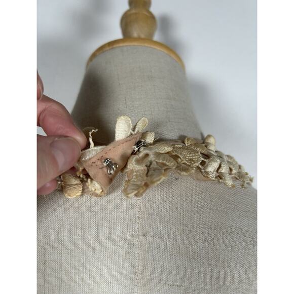 VTG Lilli Diamond of California Long Maxi Dress Gown Lace Halter Size Small 80s - Picture 6 of 10